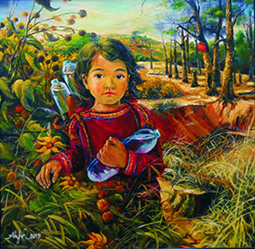 Miếng gỗ mặt người
